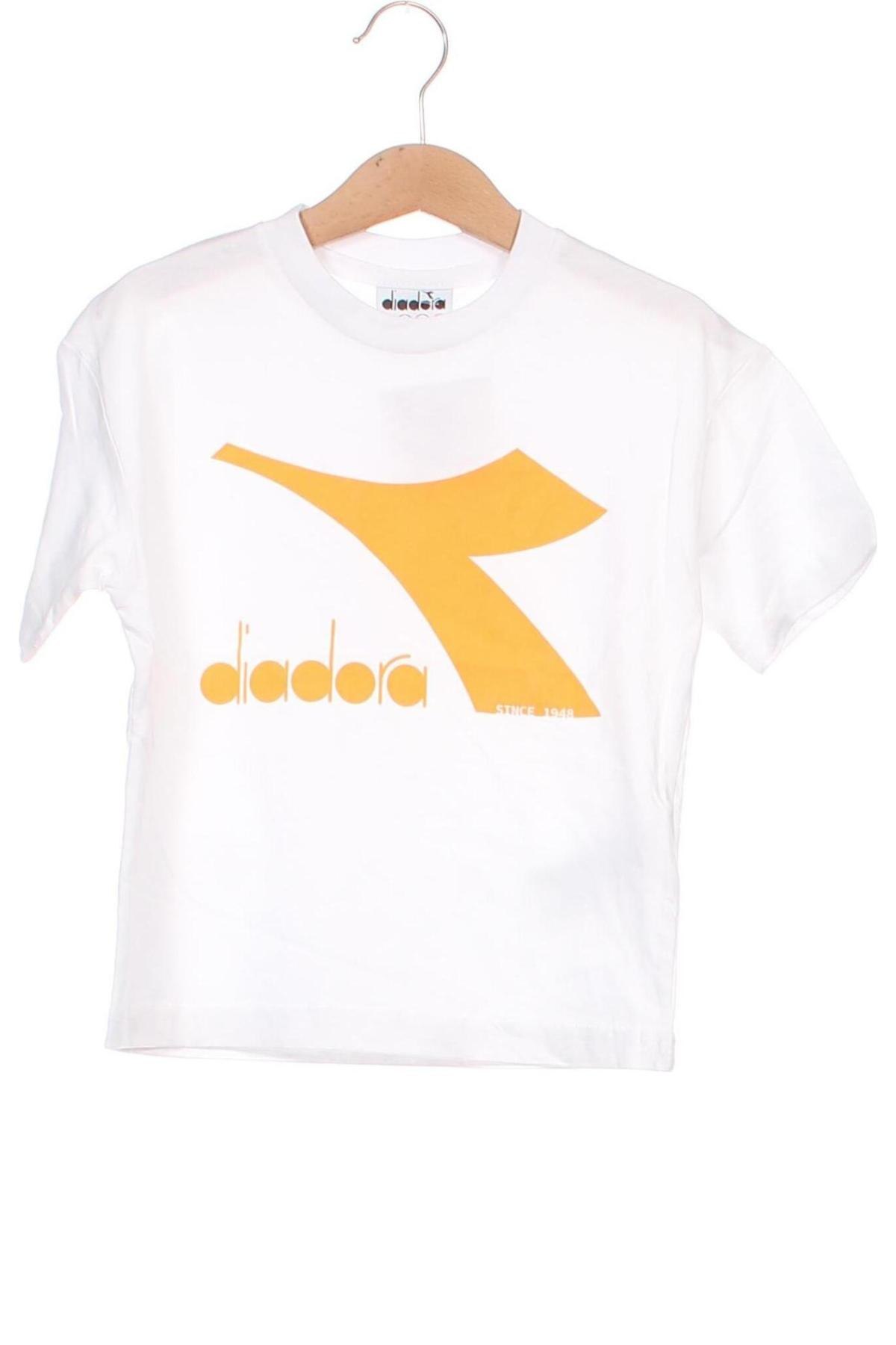 Kinder T-Shirt Diadora, Größe 4-5y/ 110-116 cm, Farbe Weiß, Preis 6,49 €