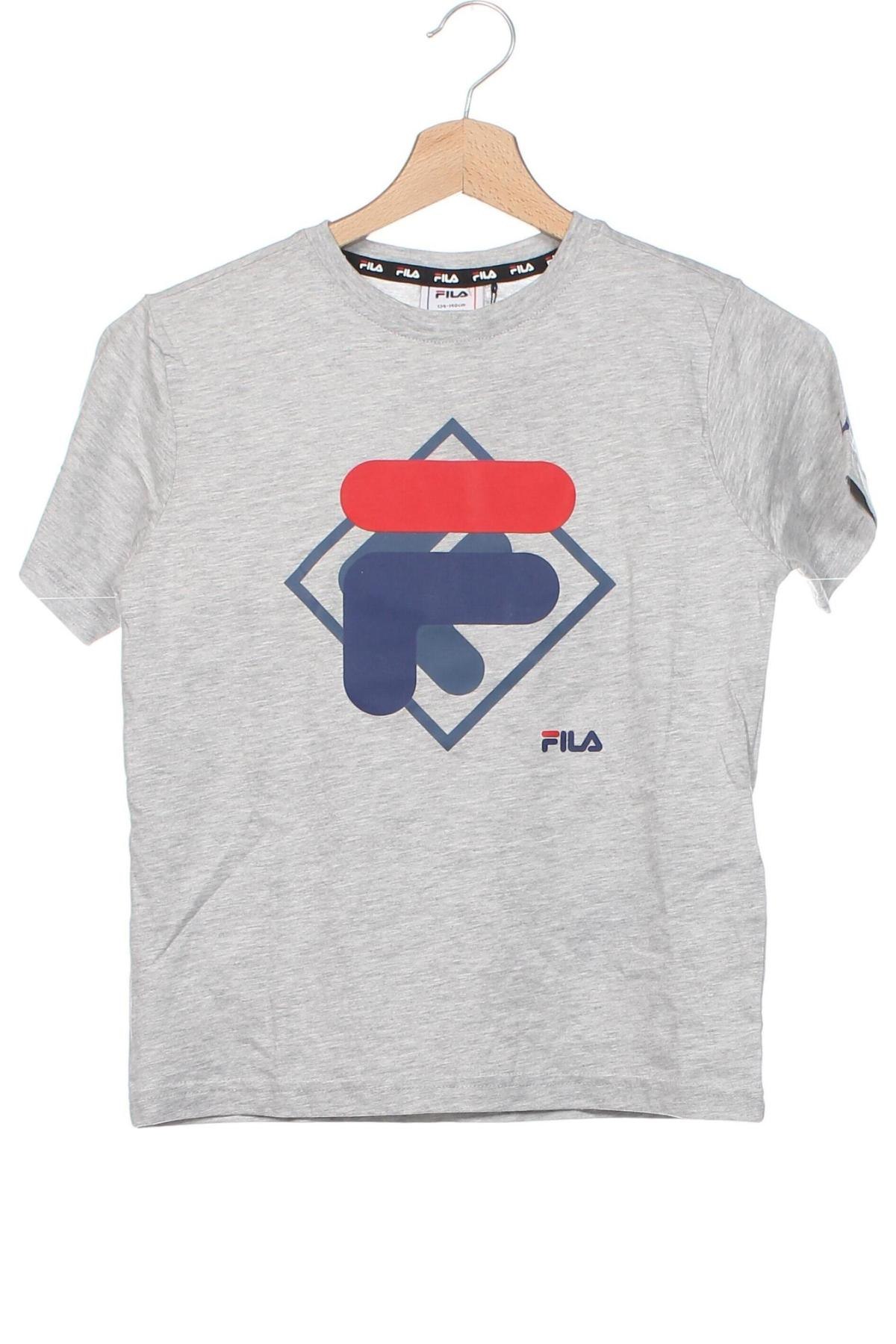 Детска тениска FILA, Размер 8-9y/ 134-140 см, Цвят Сив, Цена 44,99 лв.