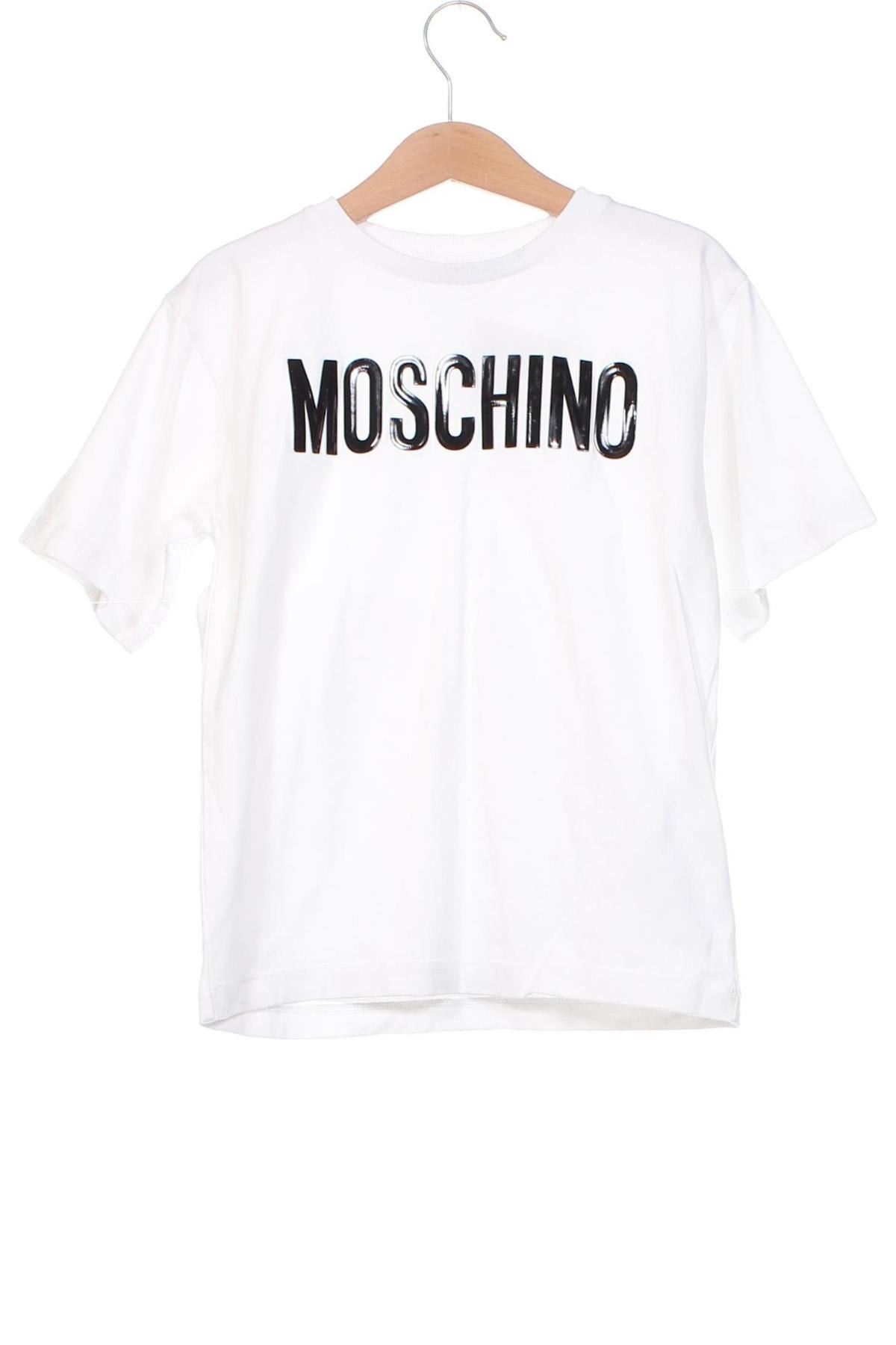 Kinder T-Shirt Moschino, Größe 5-6y/ 116-122 cm, Farbe Weiß, Preis 35,29 €