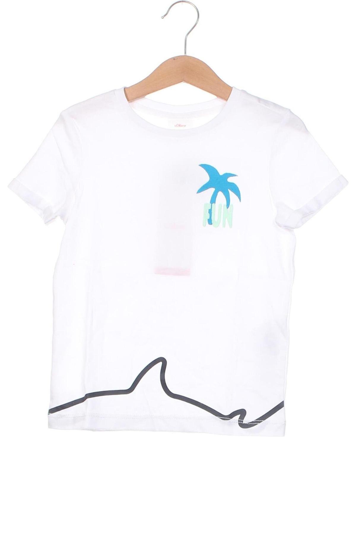 Kinder T-Shirt S.Oliver, Größe 3-4y/ 104-110 cm, Farbe Weiß, Preis € 17,79