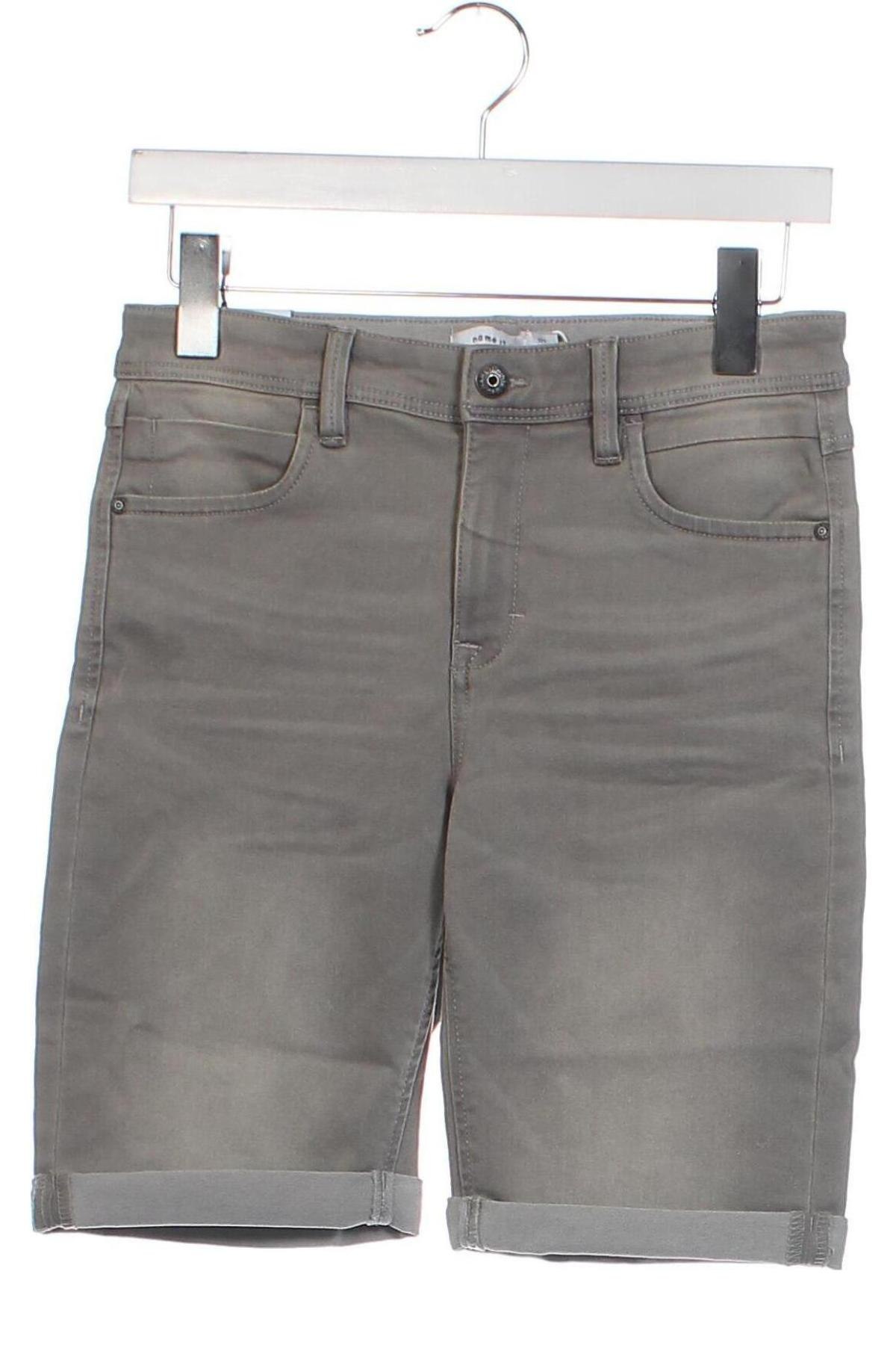 Kinder Shorts Name It, Größe 12-13y/ 158-164 cm, Farbe Grau, Preis € 6,99