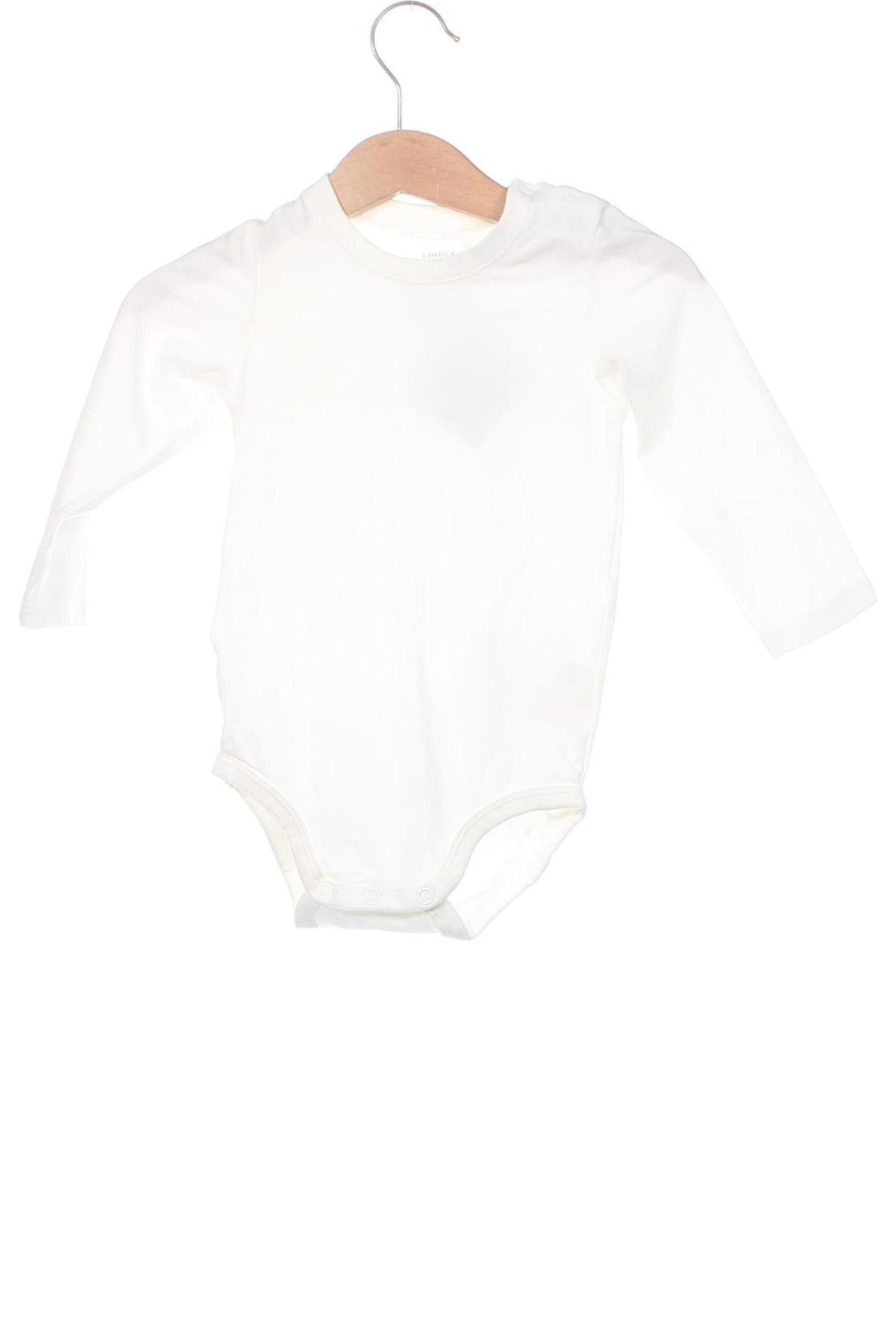 Dětské body  Lindex, Velikost 9-12m/ 74-80 cm, Barva Bílá, Cena  124,00 Kč