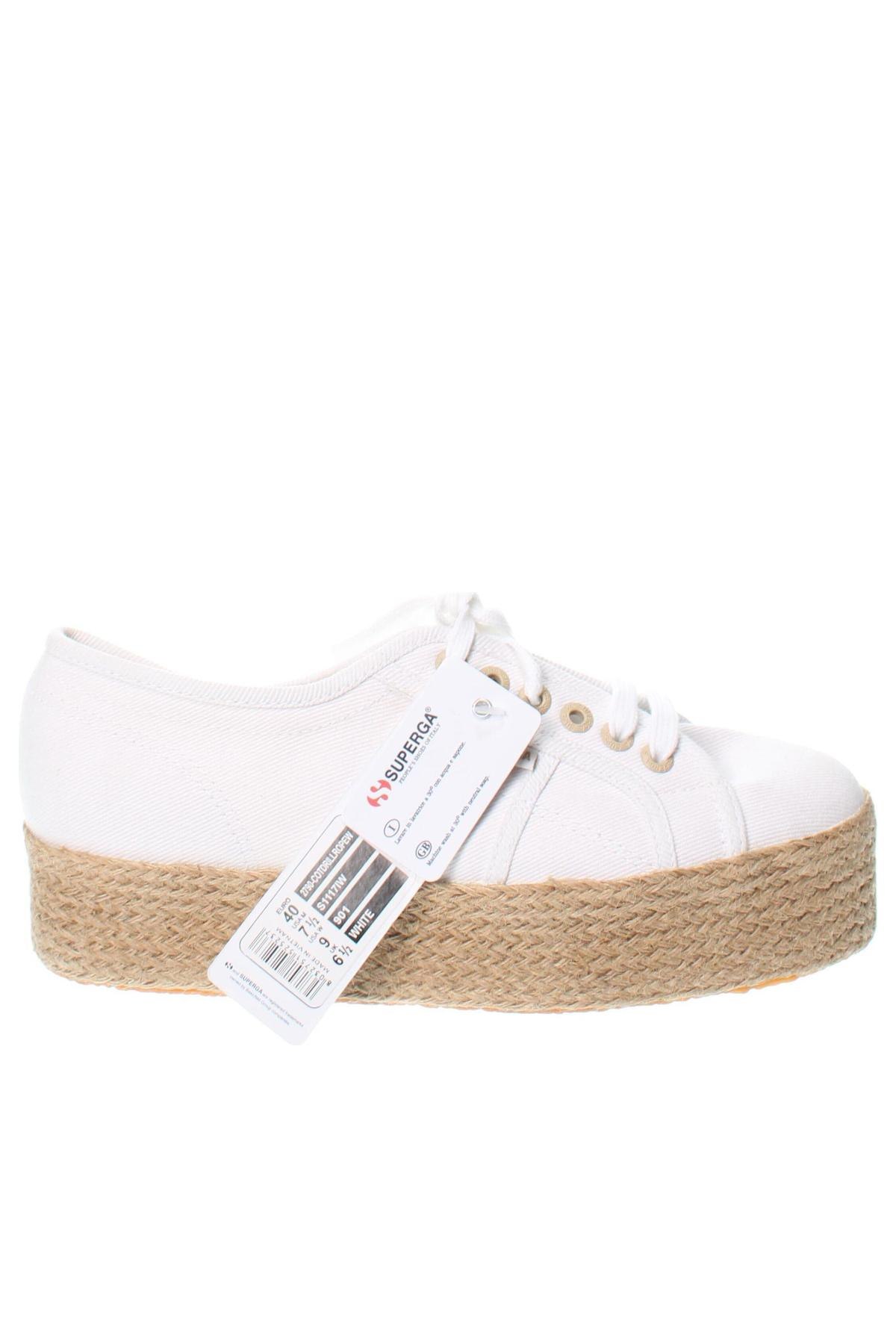 Espadrilles Superga, Größe 40, Farbe Weiß, Preis 23,49 €