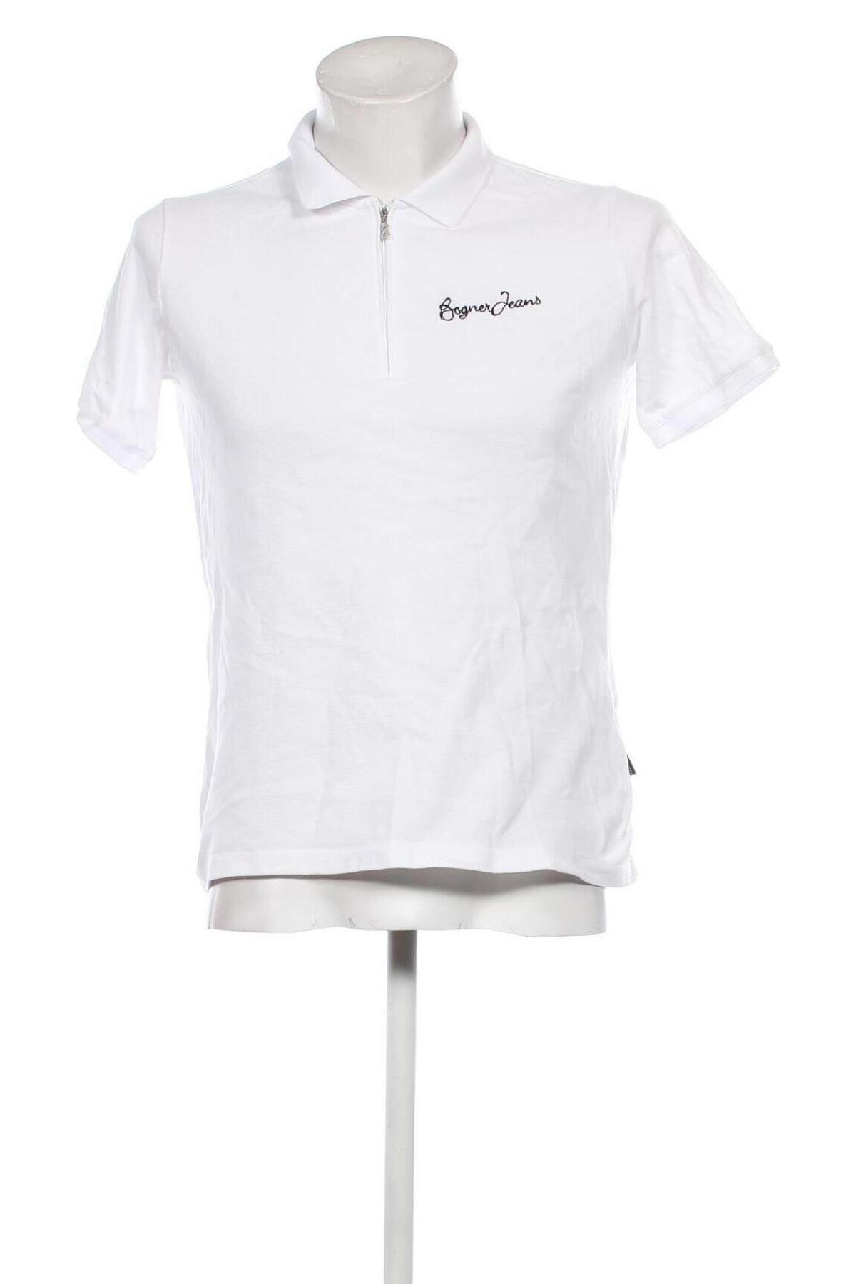 Męski T-shirt Bogner Jeans, Rozmiar S, Kolor Biały, Cena 112,49 zł