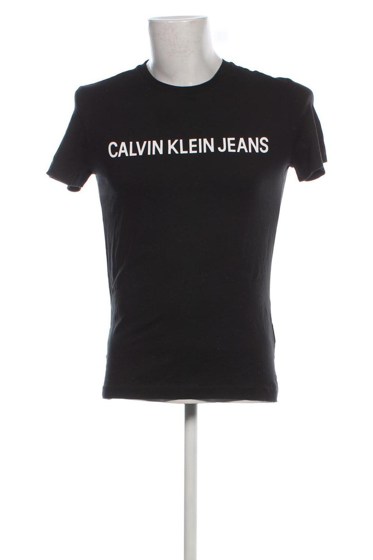 Мъжка тениска Calvin Klein Jeans, Размер S, Цвят Черен, Цена 57,99 лв.