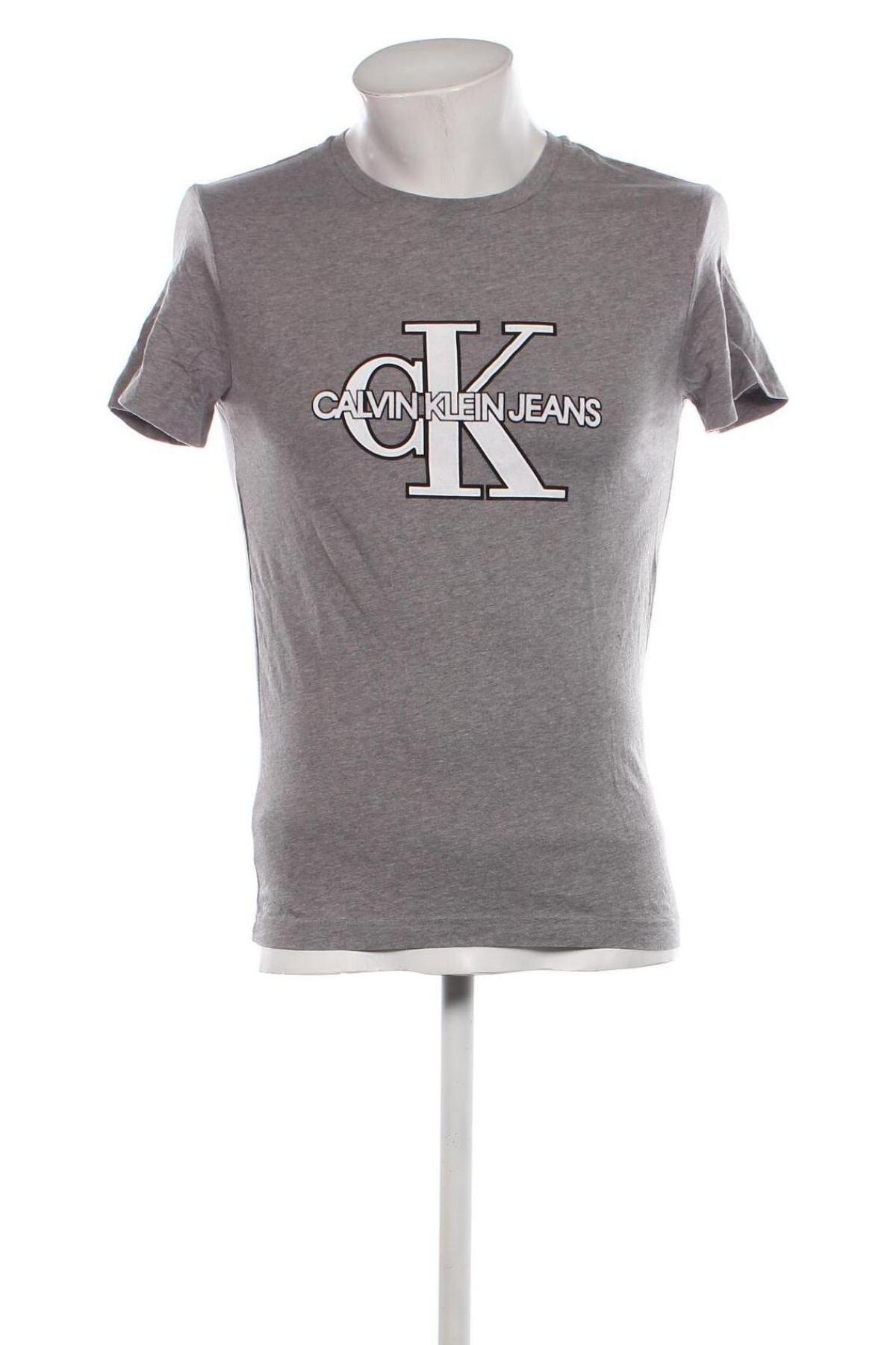 Herren T-Shirt Calvin Klein Jeans, Größe S, Farbe Grau, Preis 46,65 €