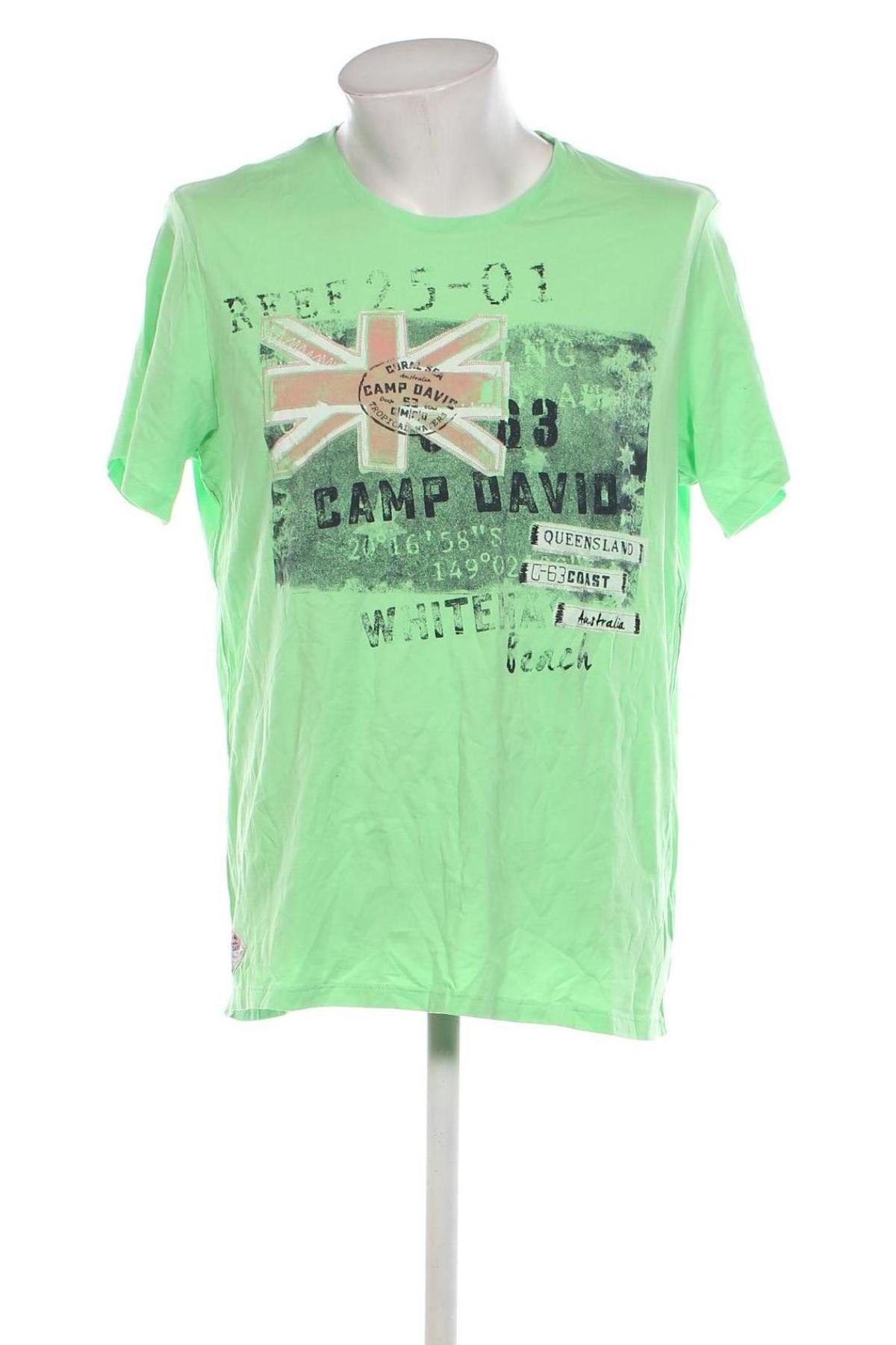 Herren T-Shirt Camp David, Größe XL, Farbe Grün, Preis € 38,99