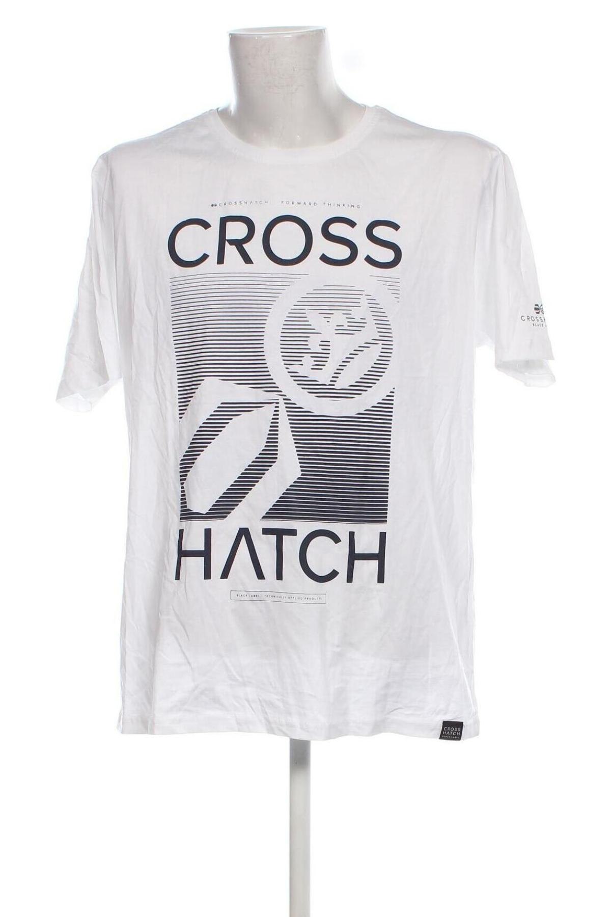 Ανδρικό t-shirt Crosshatch, Μέγεθος 3XL, Χρώμα Λευκό, Τιμή 10,99 €