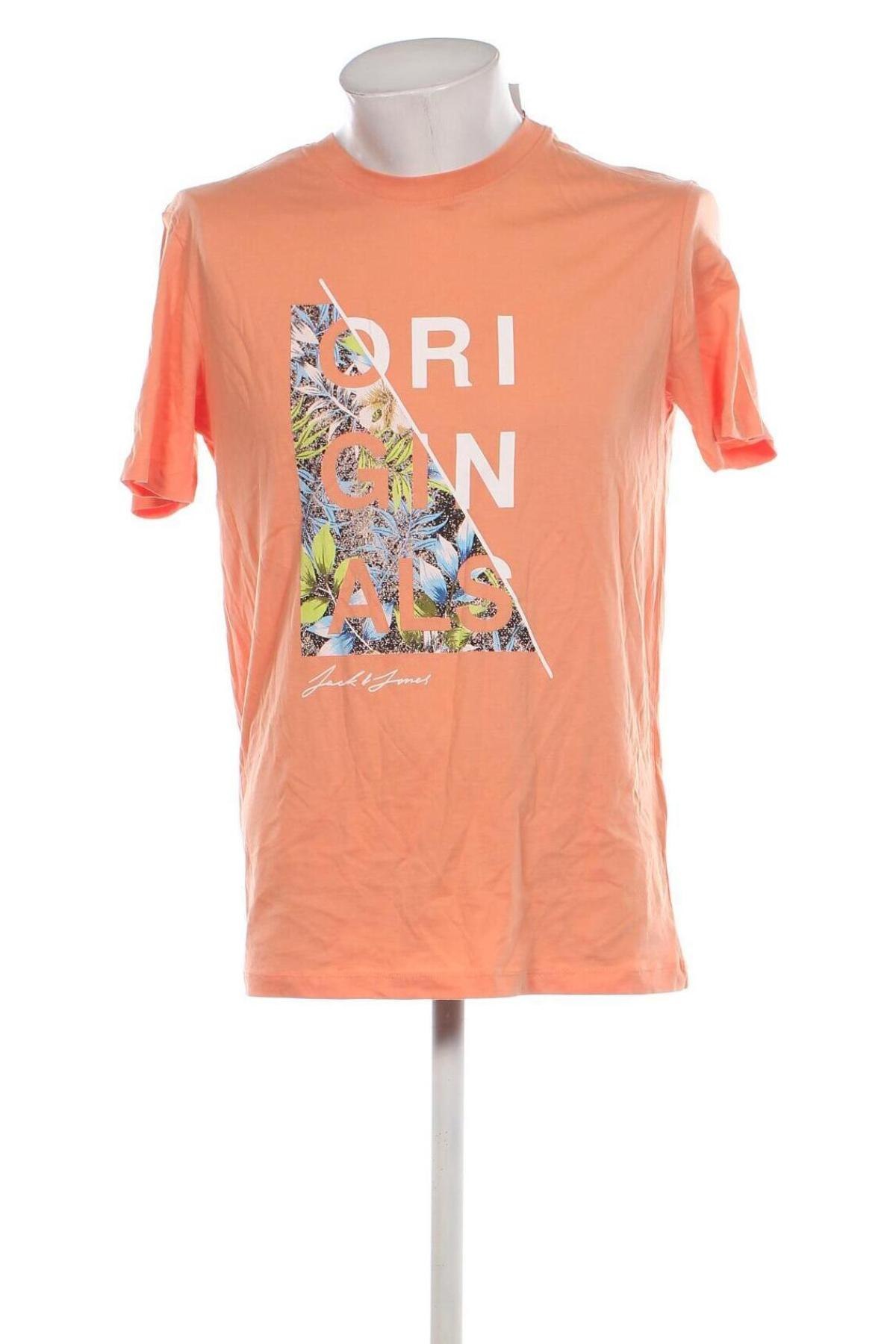 Herren T-Shirt Jack & Jones, Größe M, Farbe Orange, Preis € 23,81