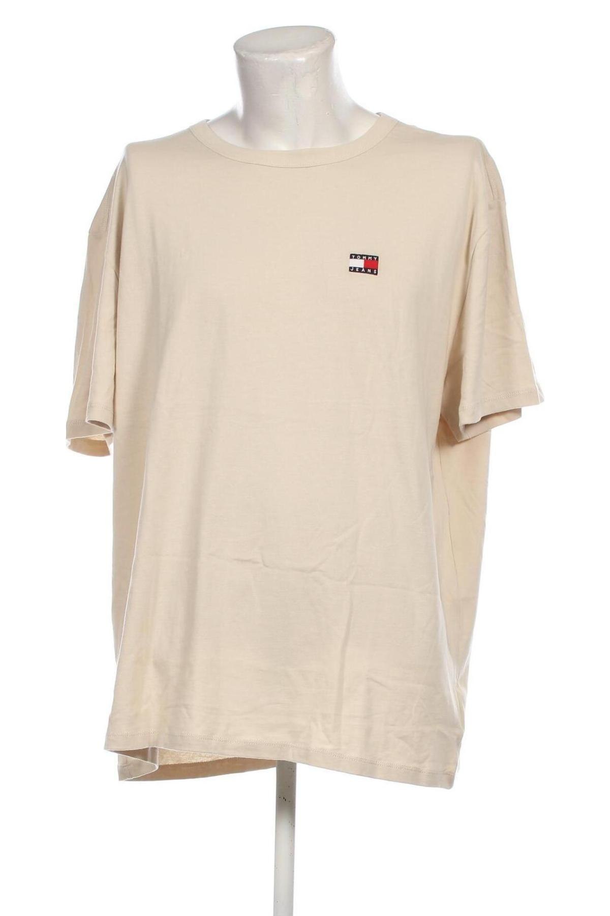 Ανδρικό t-shirt Tommy Jeans, Μέγεθος 3XL, Χρώμα  Μπέζ, Τιμή 25,99 €