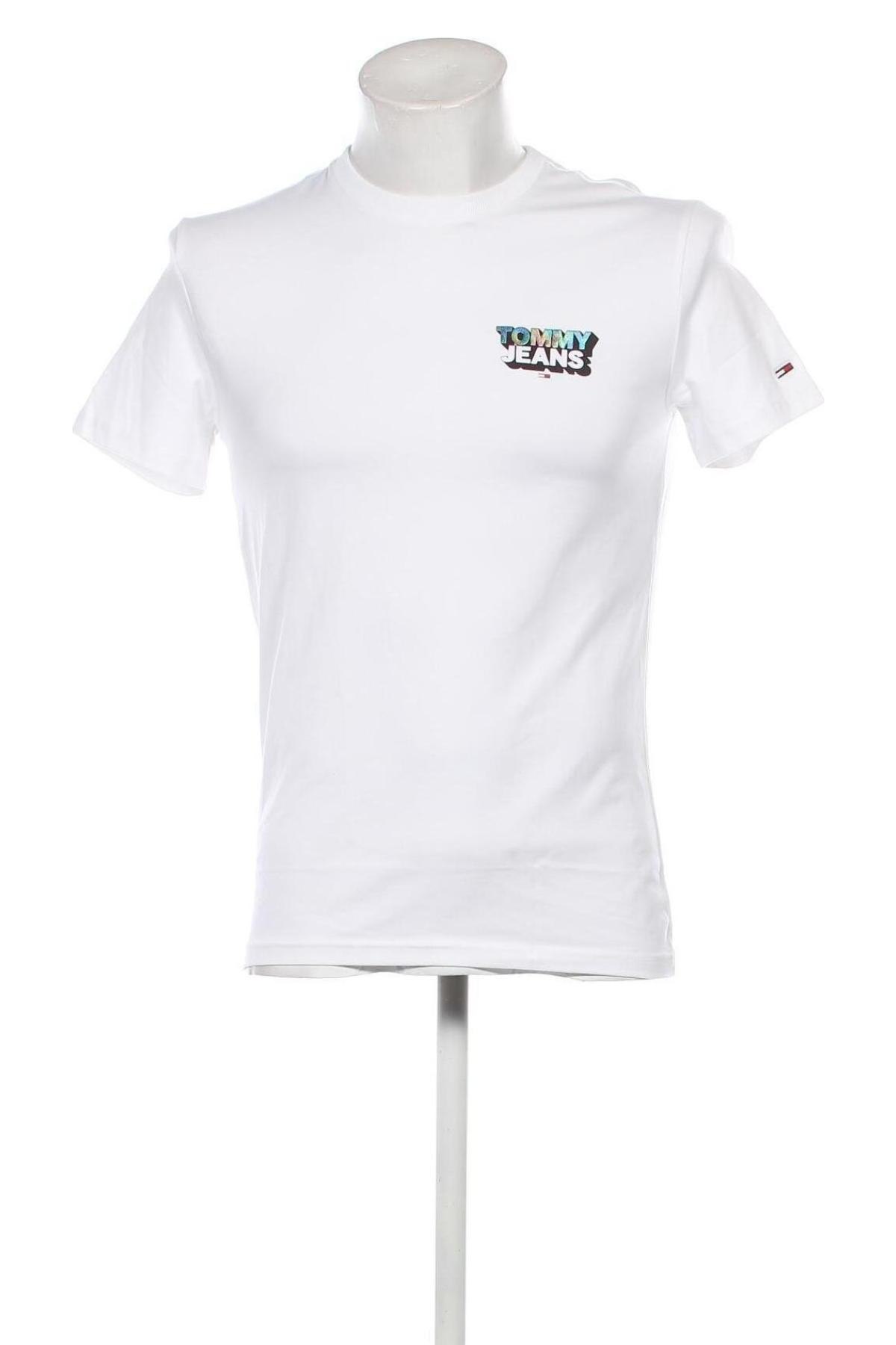 Męski T-shirt Tommy Jeans, Rozmiar M, Kolor Biały, Cena 143,99 zł