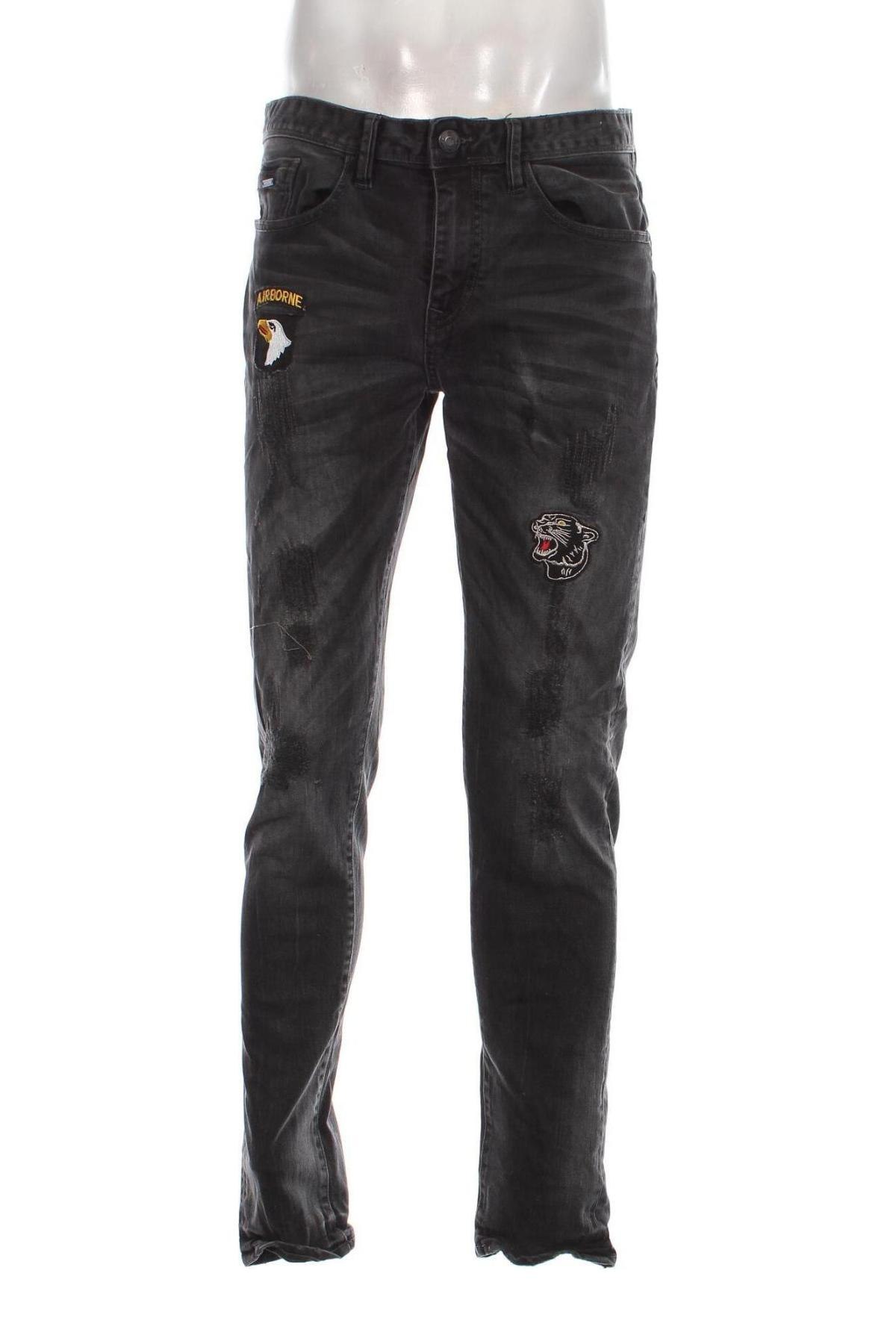 Męskie jeansy Denim Lab, Rozmiar L, Kolor Szary, Cena 34,99 zł