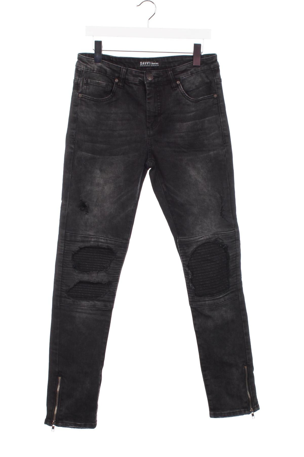 Ανδρικό τζίν Savvy Denim, Μέγεθος M, Χρώμα Γκρί, Τιμή 4,99 €