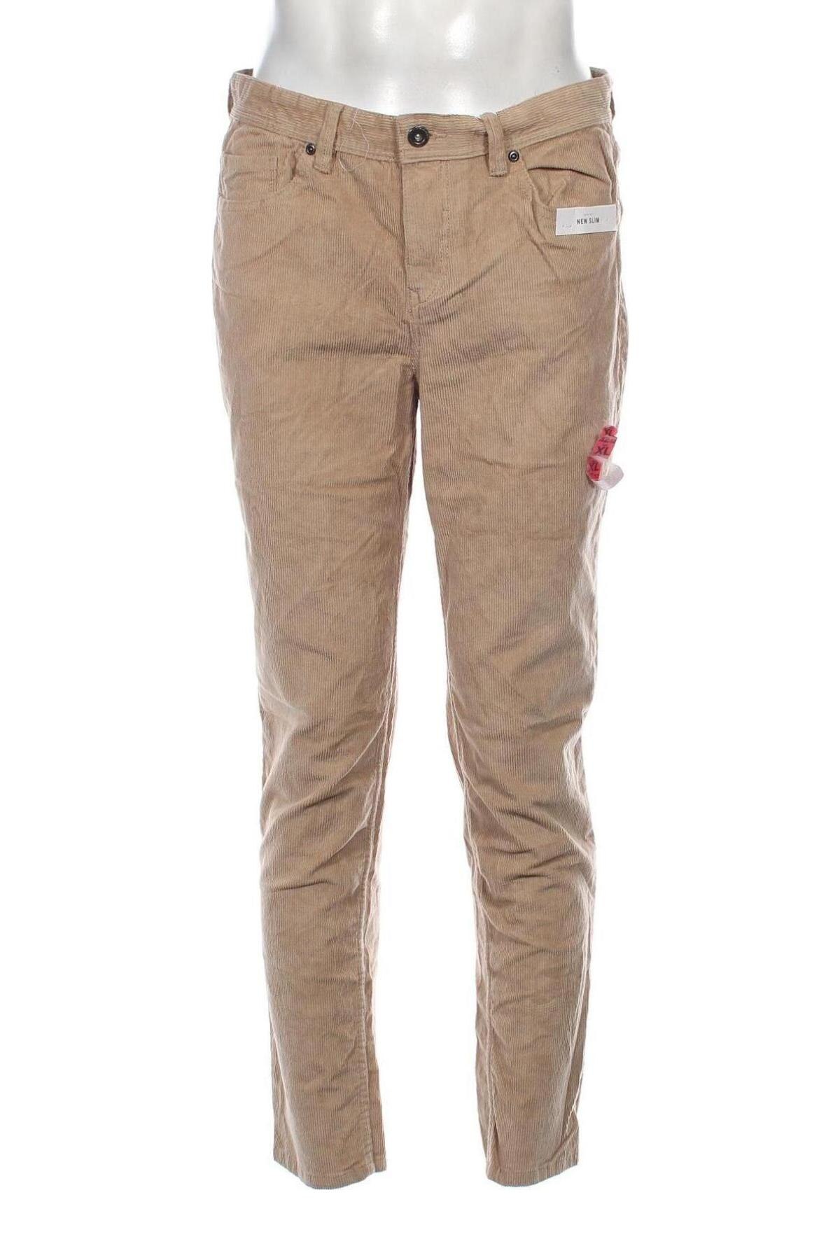 Herren Cordhose Lefties, Größe M, Farbe Beige, Preis 14,99 €