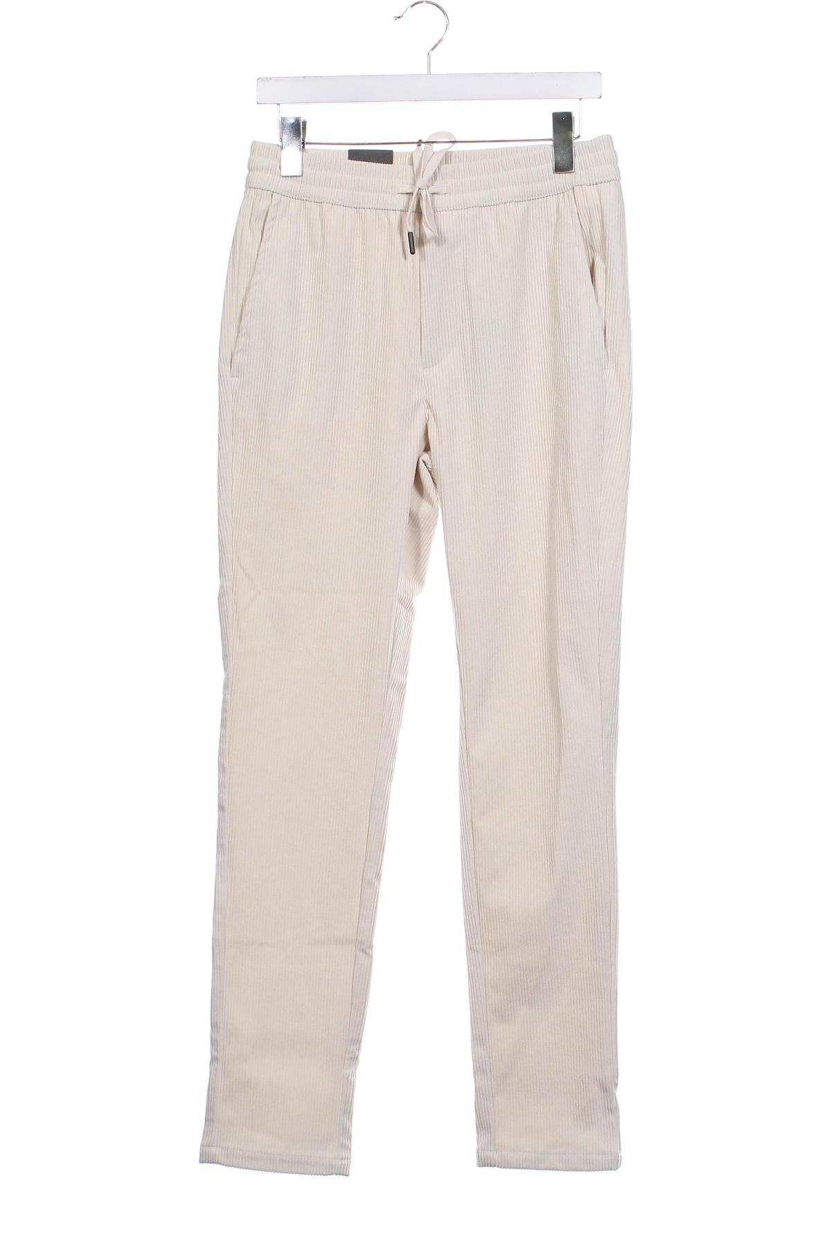 Pantaloni raiați de bărbați Only & Sons, Mărime S, Culoare Bej, Preț 75,99 Lei