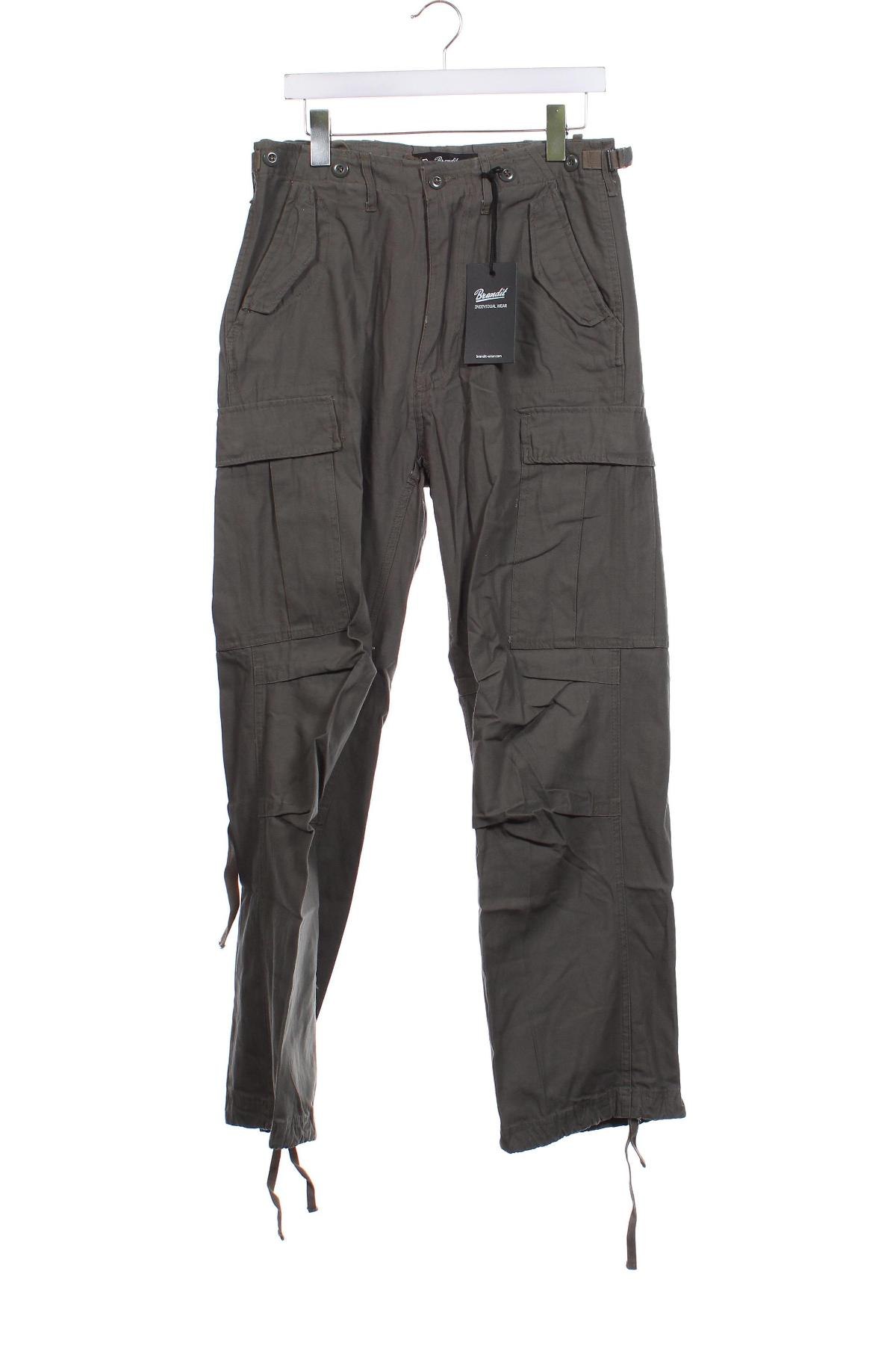 Herrenhose Brandit, Größe S, Farbe Grau, Preis 14,99 €