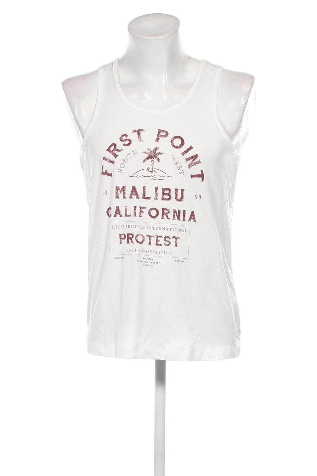 Herren Tanktop Protest, Größe S, Farbe Weiß, Preis € 4,99