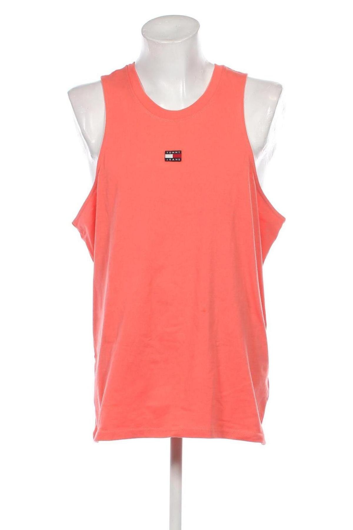 Herren Tanktop Tommy Jeans, Größe XL, Farbe Orange, Preis 19,49 €