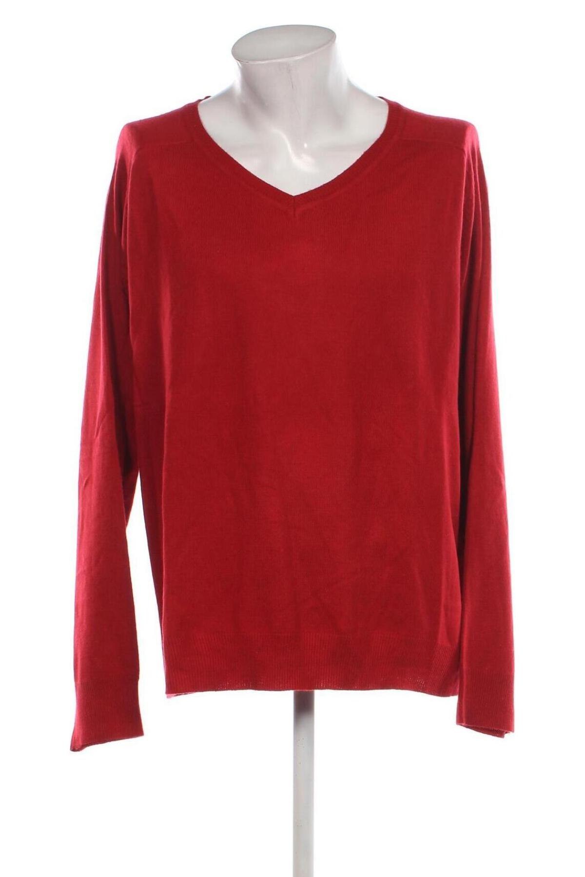 Herrenpullover F&F, Größe 3XL, Farbe Rot, Preis 6,99 €