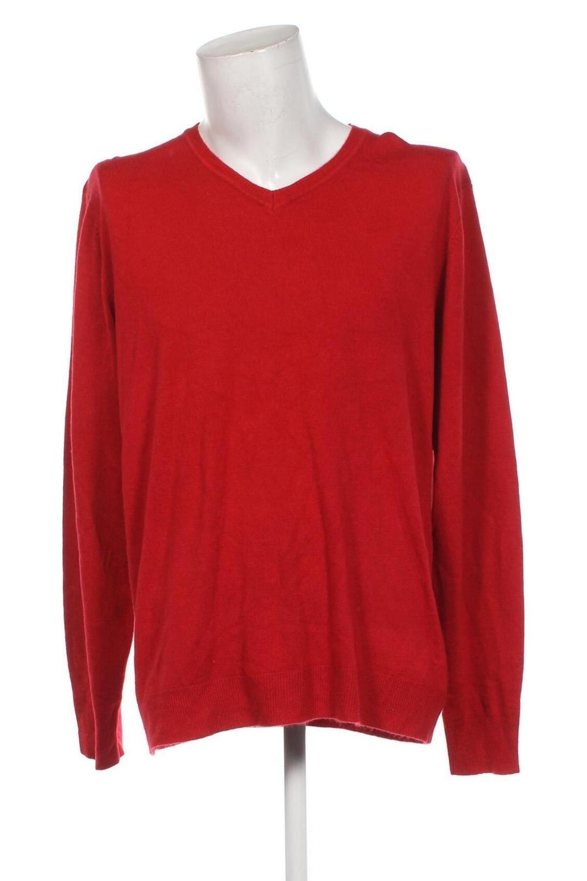 Herrenpullover George, Größe XXL, Farbe Rot, Preis 14,99 €