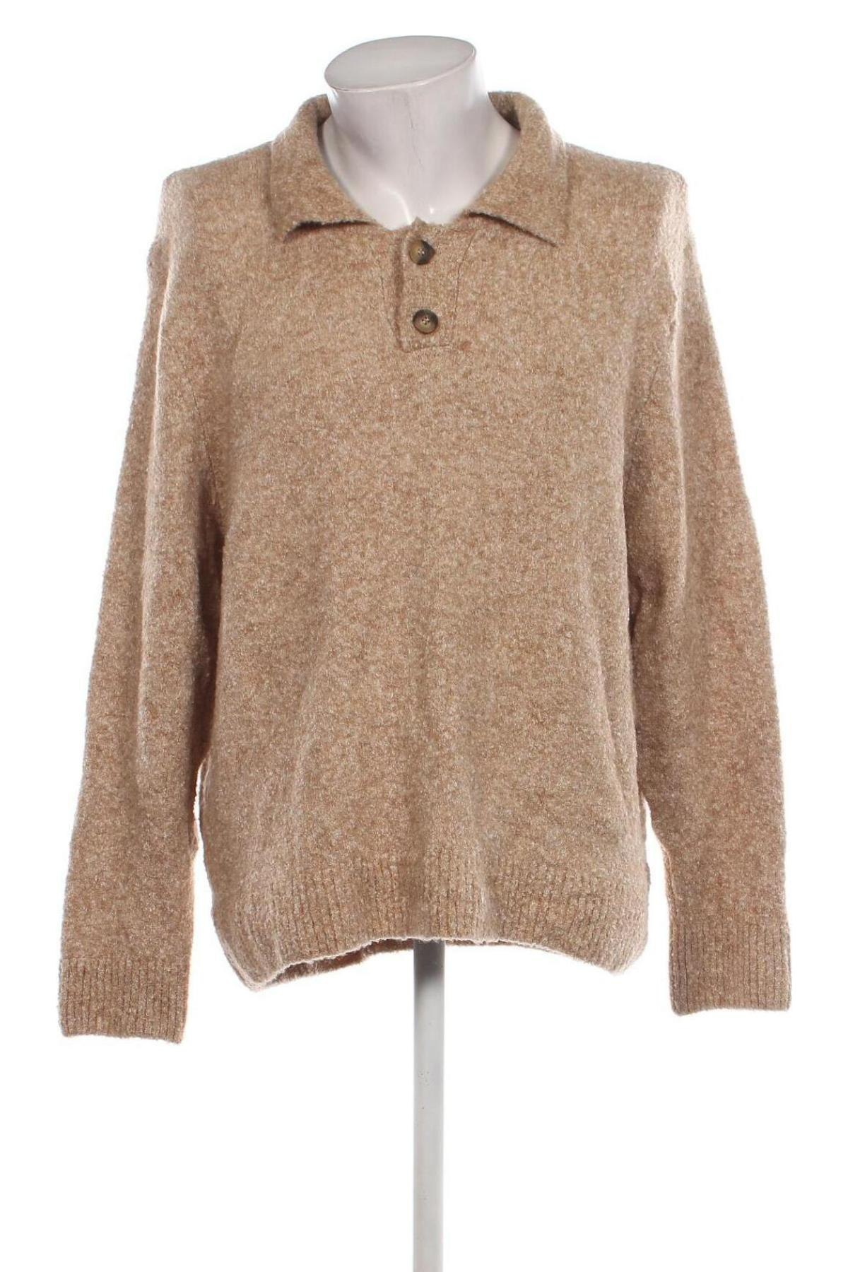 Męski sweter H&M, Rozmiar XL, Kolor Brązowy, Cena 41,99 zł