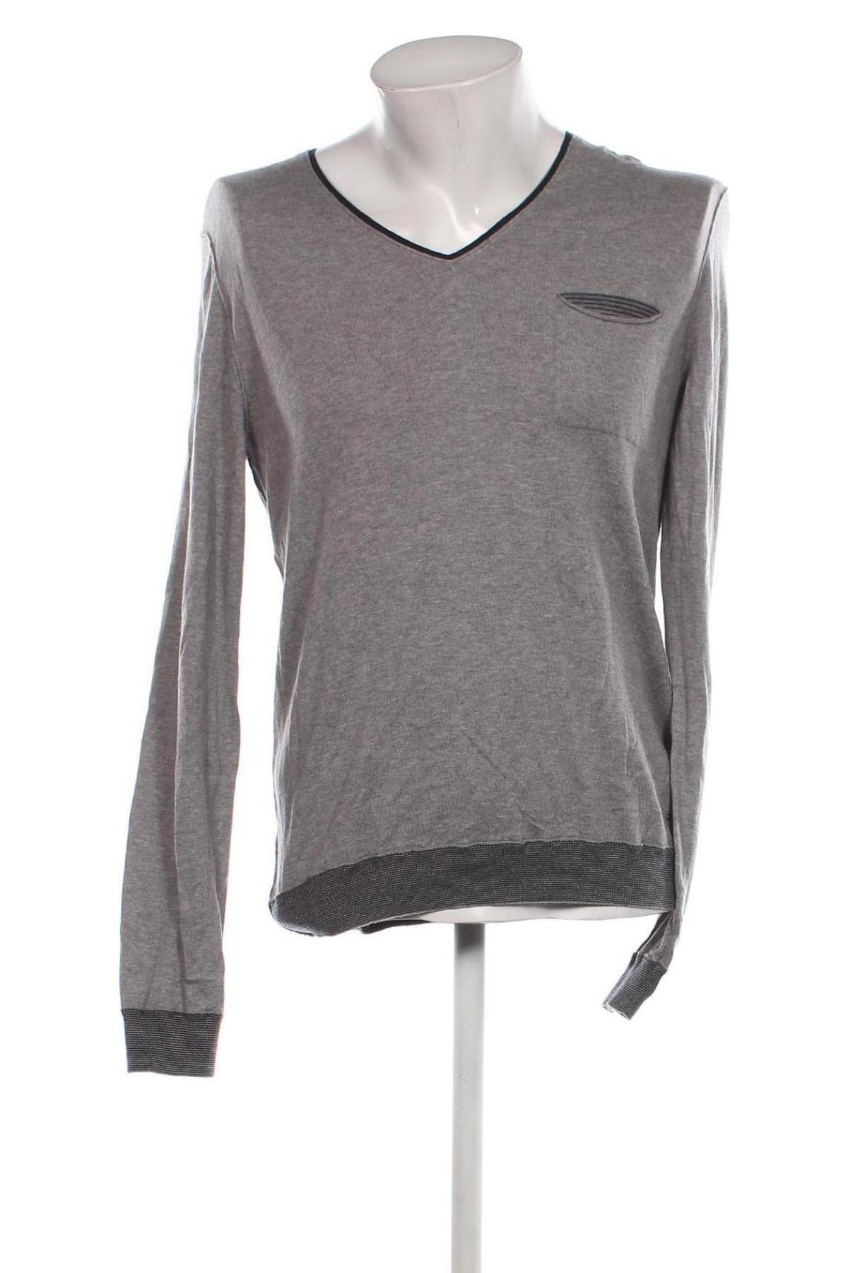 Herrenpullover Hugo Boss, Größe M, Farbe Grau, Preis 43,49 €