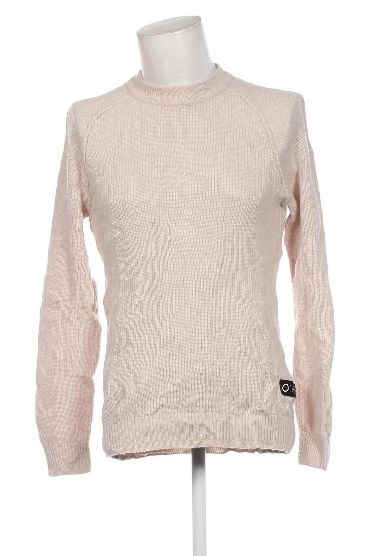 Herrenpullover Jack & Jones, Größe L, Farbe Beige, Preis 12,99 €