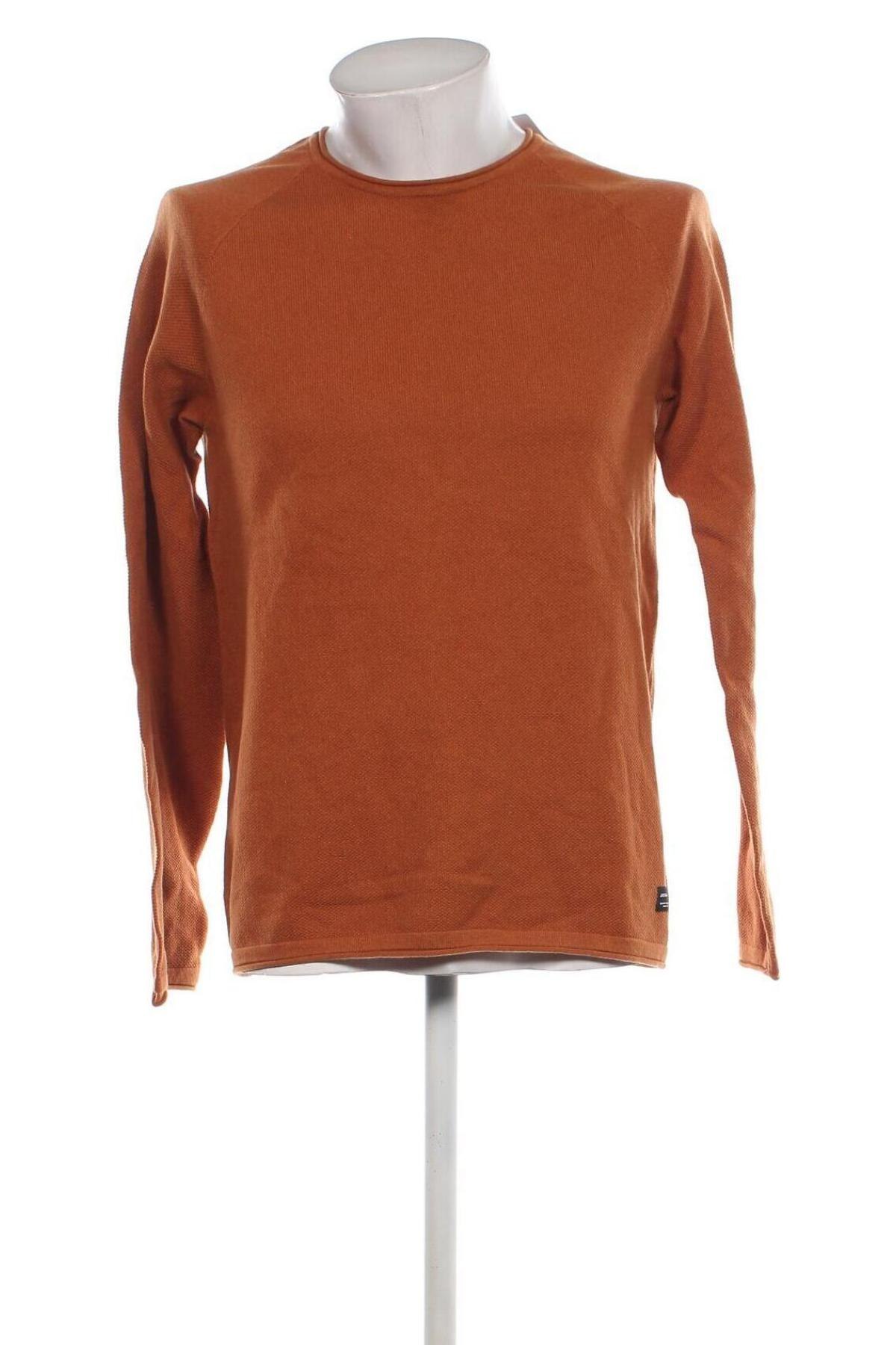 Herrenpullover Jack & Jones, Größe L, Farbe Orange, Preis 12,99 €