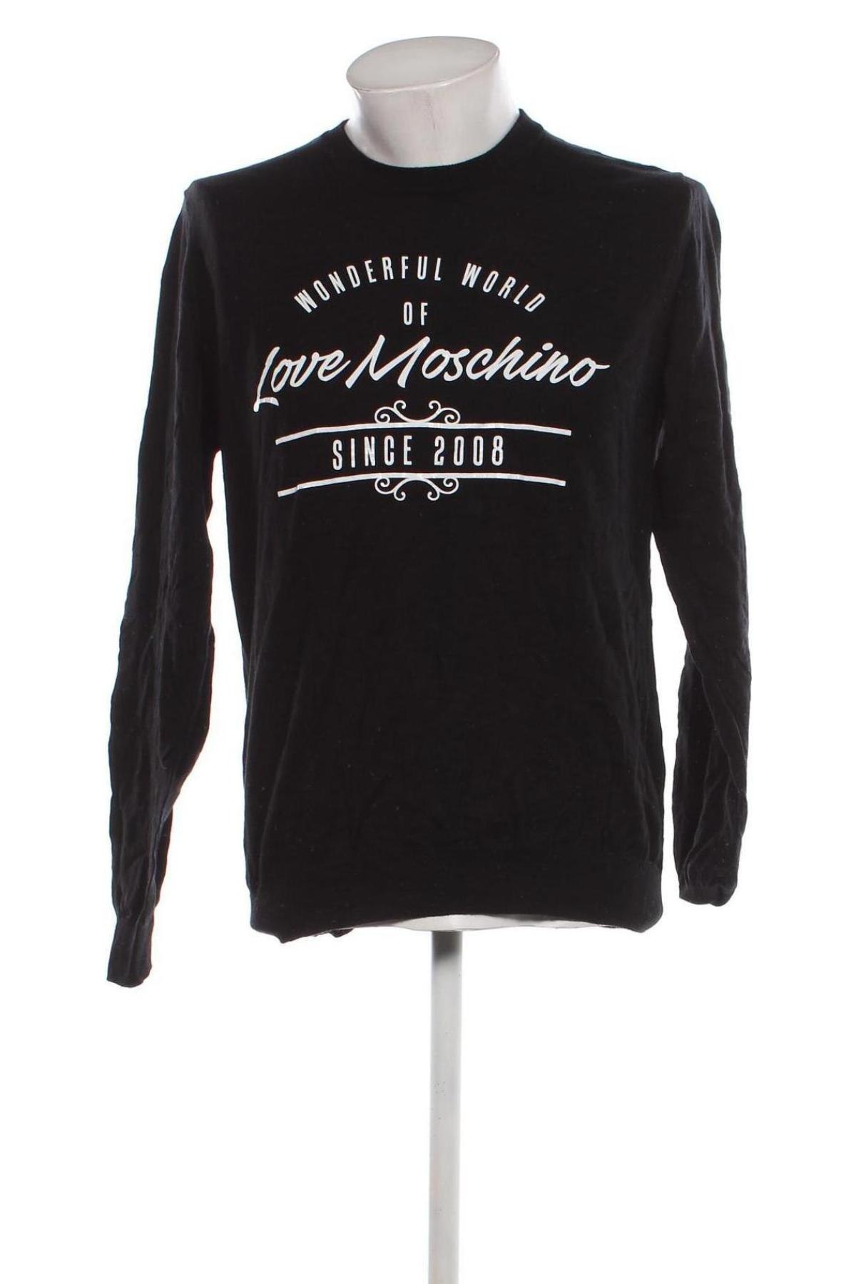 Herrenpullover Love Moschino, Größe M, Farbe Schwarz, Preis € 43,49