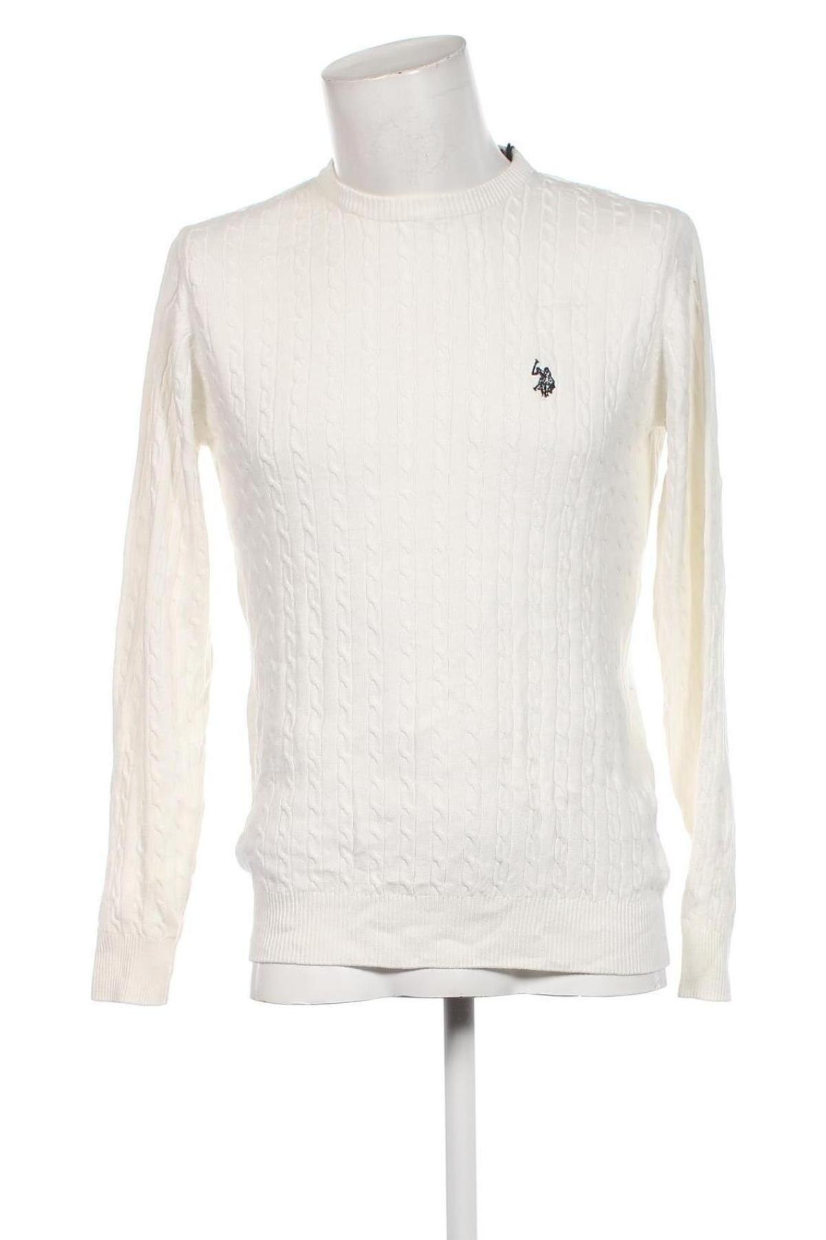 Herrenpullover U.S. Polo Assn., Größe M, Farbe Weiß, Preis € 97,79