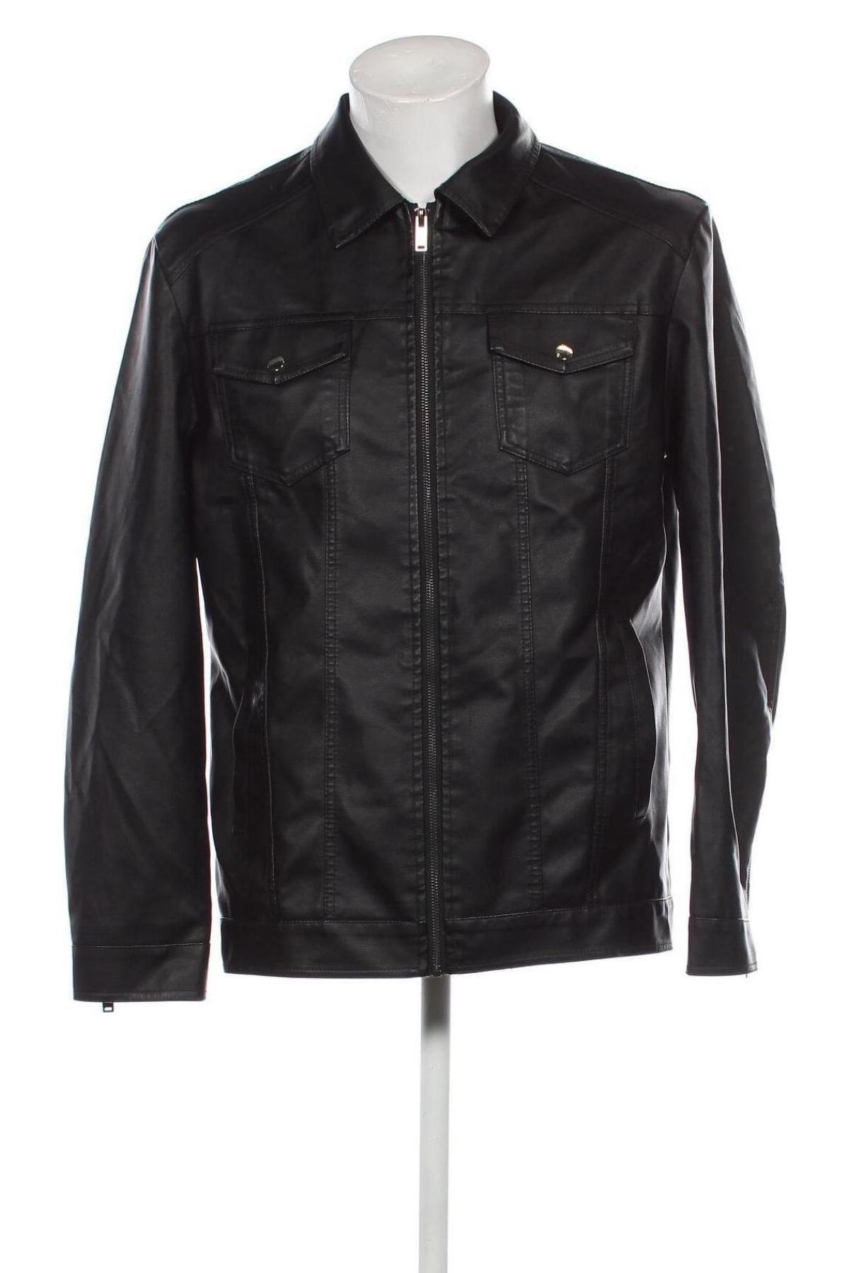 Herren Lederjacke, Größe M, Farbe Schwarz, Preis € 24,99