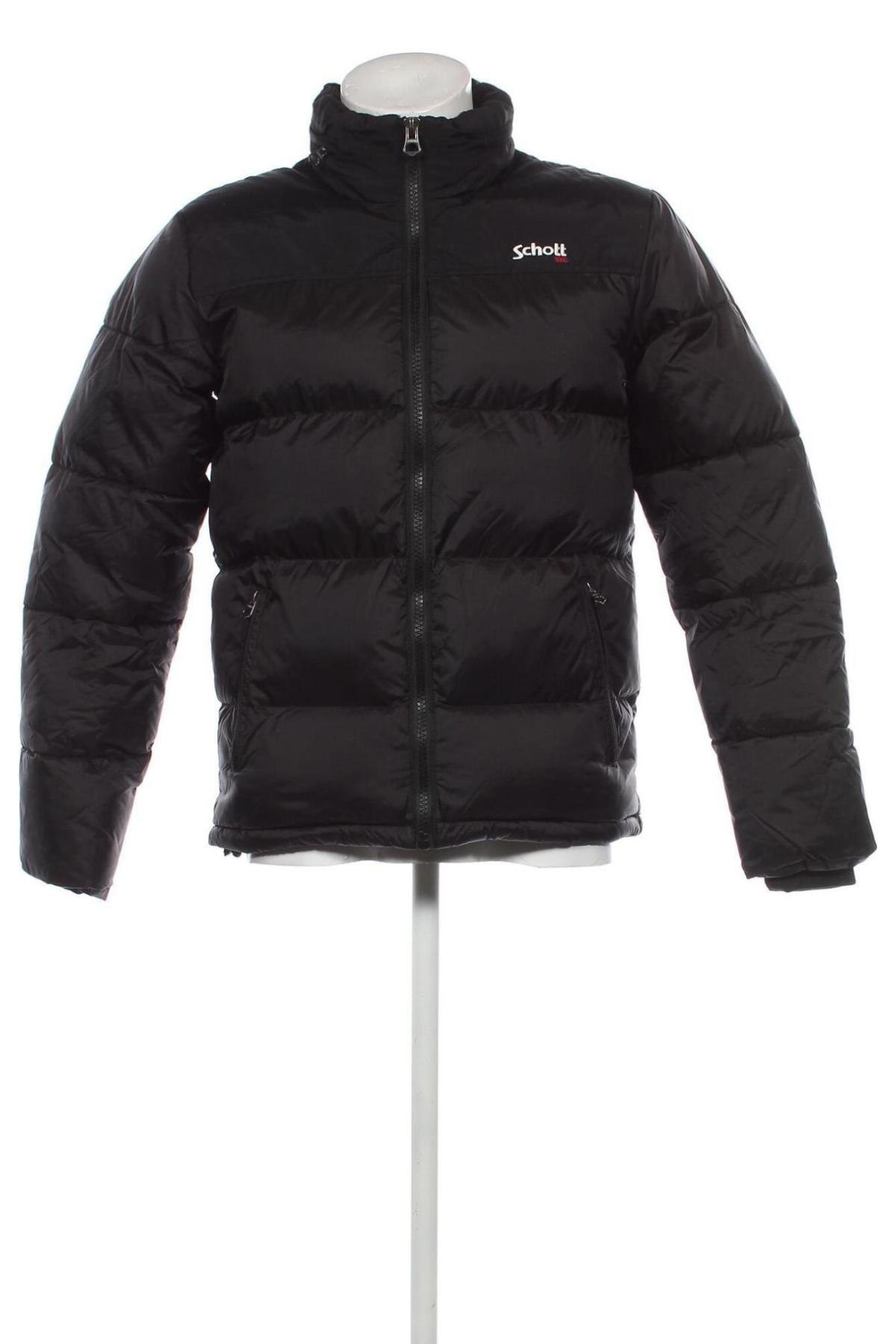 Herrenjacke Schott, Größe S, Farbe Schwarz, Preis 76,99 €