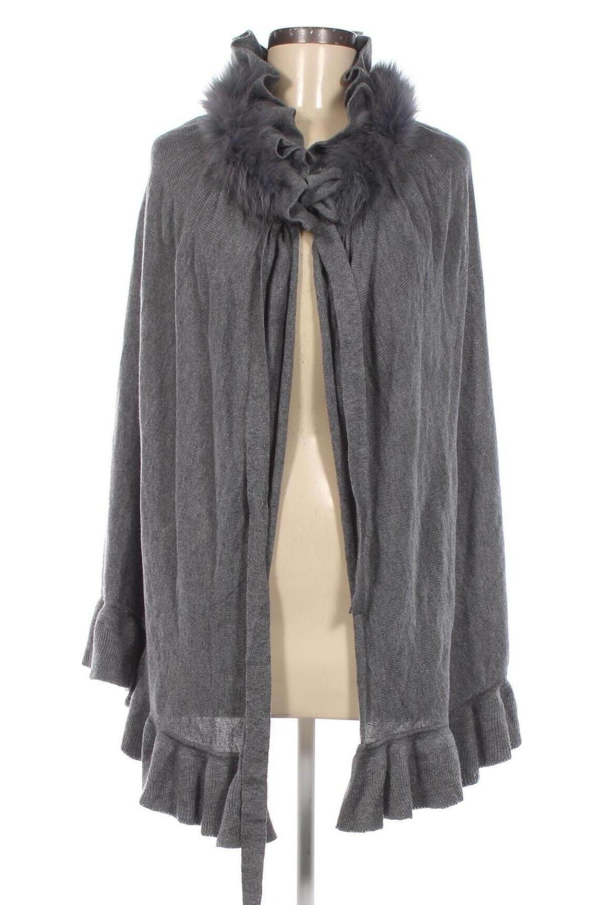 Poncho, Größe M, Farbe Grau, Preis € 9,29