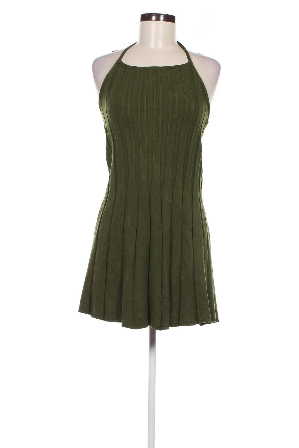 Rochie Bershka, Mărime L, Culoare Verde, Preț 41,99 Lei