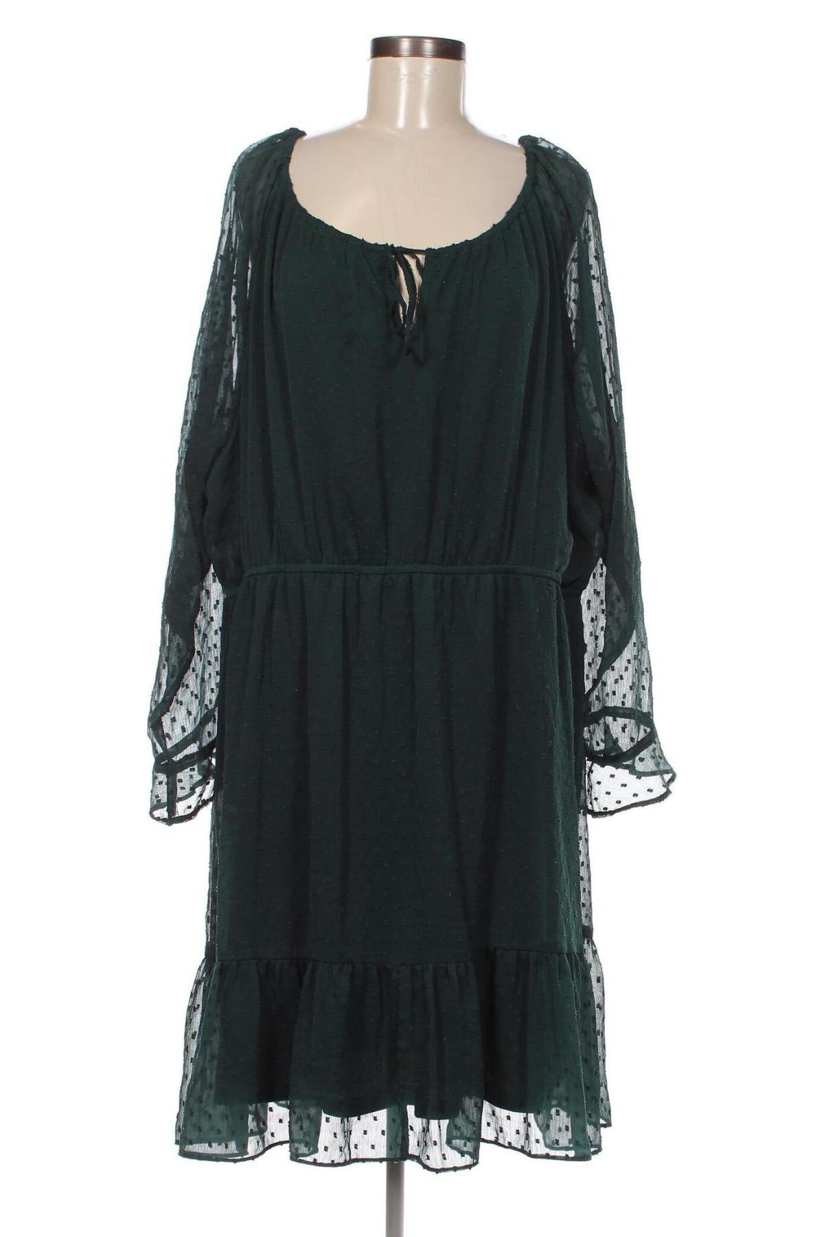 Rochie H&M Divided, Mărime 3XL, Culoare Verde, Preț 95,79 Lei