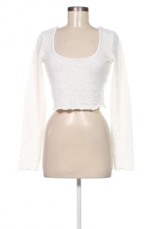 Damen Shirt Bershka, Größe L, Farbe Weiß, Preis € 9,72