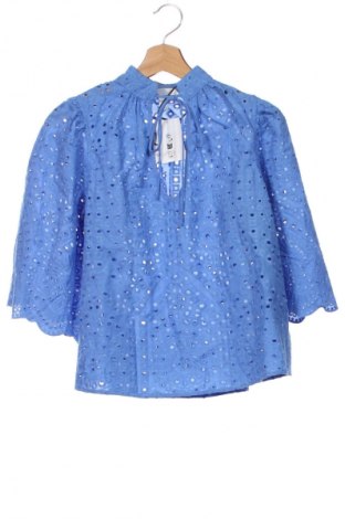 Bluzka damska H&M, Rozmiar XS, Kolor Niebieski, Cena 71,91 zł