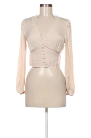 Damen Shirt Stradivarius, Größe S, Farbe Beige, Preis € 13,99