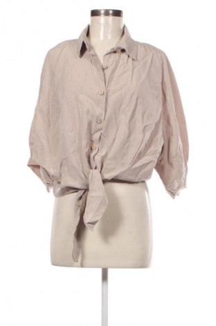 Γυναικείο πουκάμισο NEW COLLECTION, Μέγεθος L, Χρώμα  Μπέζ, Τιμή 17,39 €