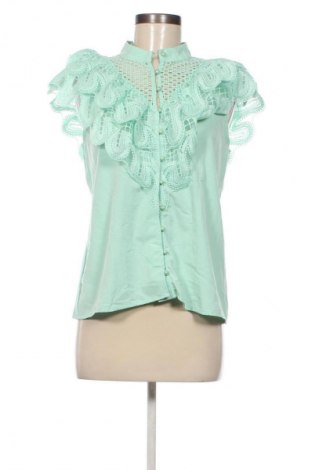 Cămașă de femei Simplee, Mărime M, Culoare Verde, Preț 73,99 Lei