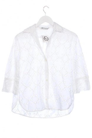 Damenbluse Zara, Größe XS, Farbe Weiß, Preis 14,00 €