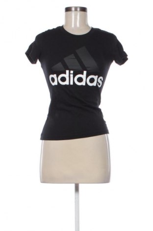 Γυναικείο t-shirt Adidas, Μέγεθος XXS, Χρώμα Μαύρο, Τιμή 13,80 €