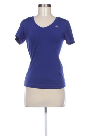 Γυναικείο t-shirt Adidas, Μέγεθος XS, Χρώμα Μπλέ, Τιμή 20,56 €