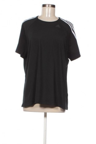 Γυναικείο t-shirt Adidas, Μέγεθος XXL, Χρώμα Μαύρο, Τιμή 14,00 €
