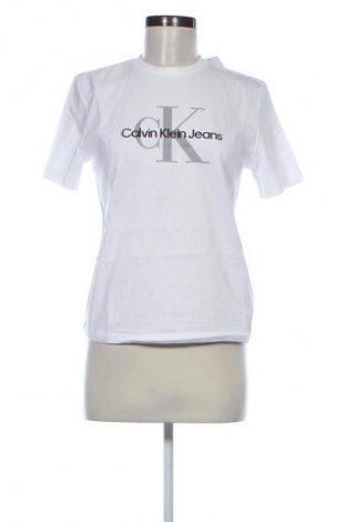 Tricou de femei Calvin Klein Jeans, Mărime XS, Culoare Alb, Preț 203,99 Lei