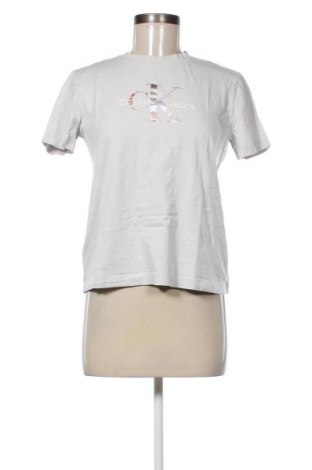 Дамска тениска Calvin Klein Jeans, Размер M, Цвят Сив, Цена 41,99 лв.
