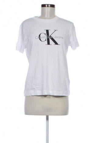 Damen T-Shirt Calvin Klein Jeans, Größe M, Farbe Weiß, Preis € 23,99