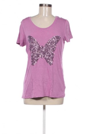 Damen T-Shirt Flame, Größe XL, Farbe Lila, Preis 16,00 €