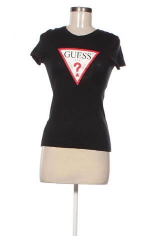 Γυναικείο t-shirt Guess, Μέγεθος XS, Χρώμα Μαύρο, Τιμή 16,00 €