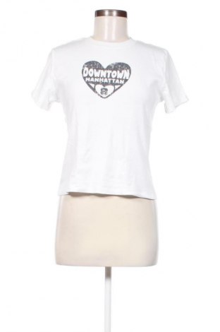 Damen T-Shirt H&M Divided, Größe L, Farbe Weiß, Preis 8,68 €